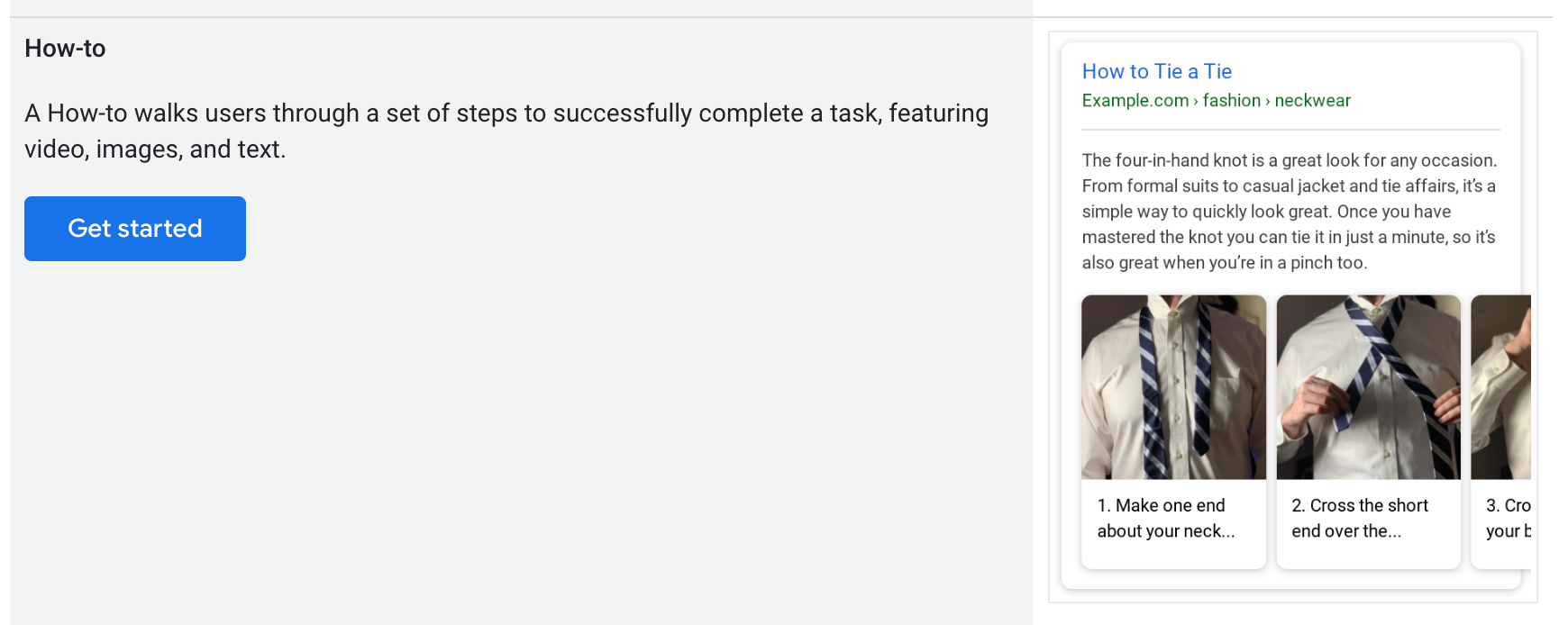 An explanation of the how-to Schema